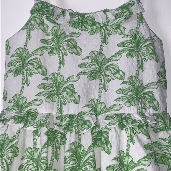 NWT Janie and Jack Palm Tree Ruffle Dress 6 Sundress - Picture 5 of 12